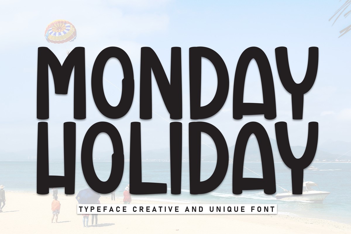 Monday Holiday Font preview